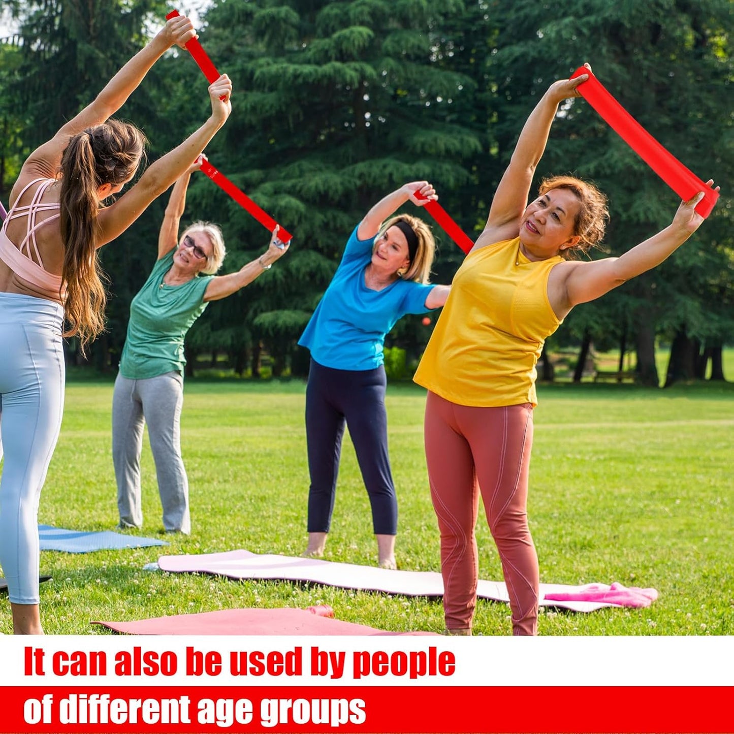 Deekin 20 Pcs Resistance Bands Resistance Loop Exercise Bands Exercise Equipment Elastic Drap Ring for Women and Men Home Fitness, Gym, Yoga