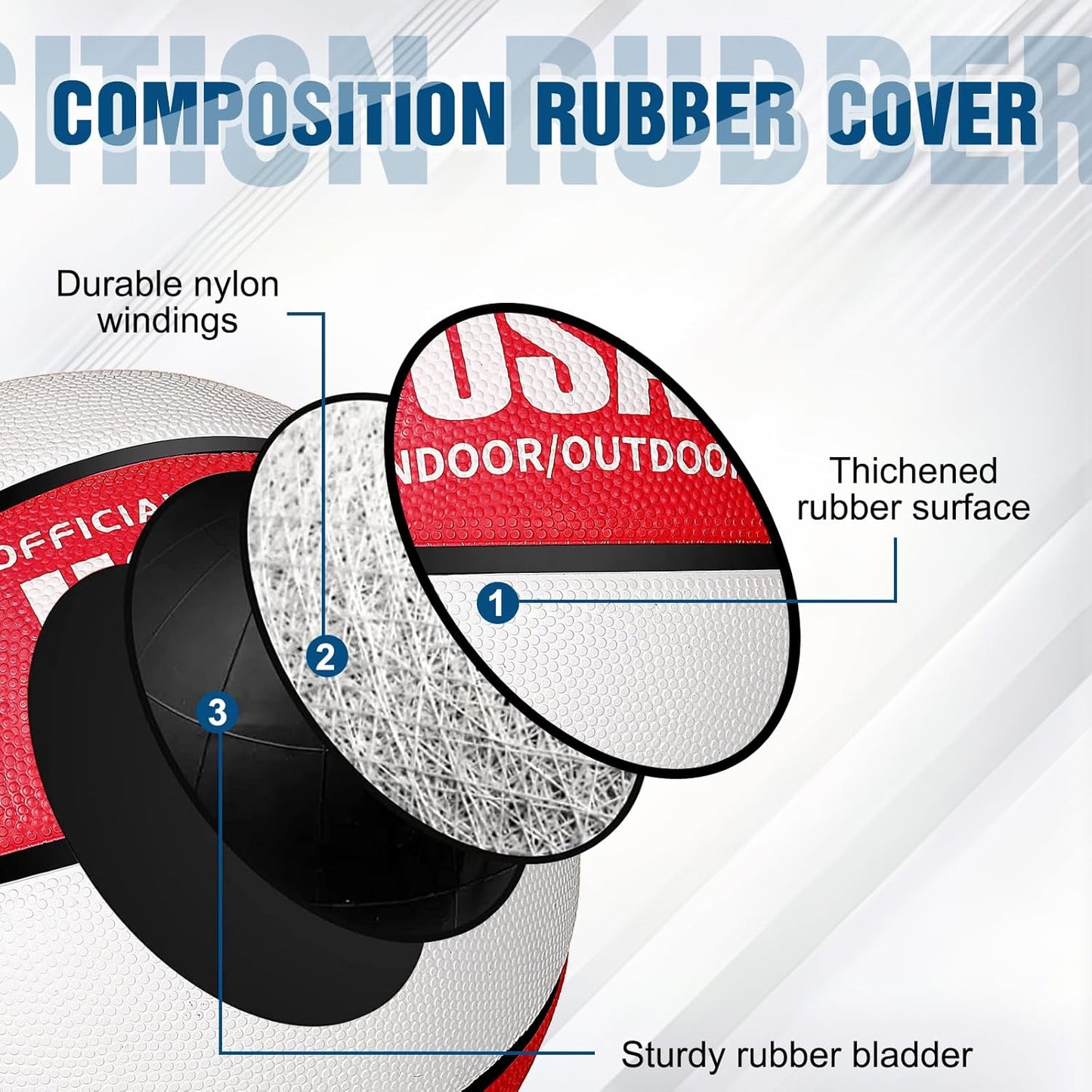 Libima 24 Pcs Rubber Basketballs Bulk with Pump Official Size Multicolor Basket Balls Youth Streetballs Set for Adult Boys Girls Gifts Indoor Outdoor Training Practice