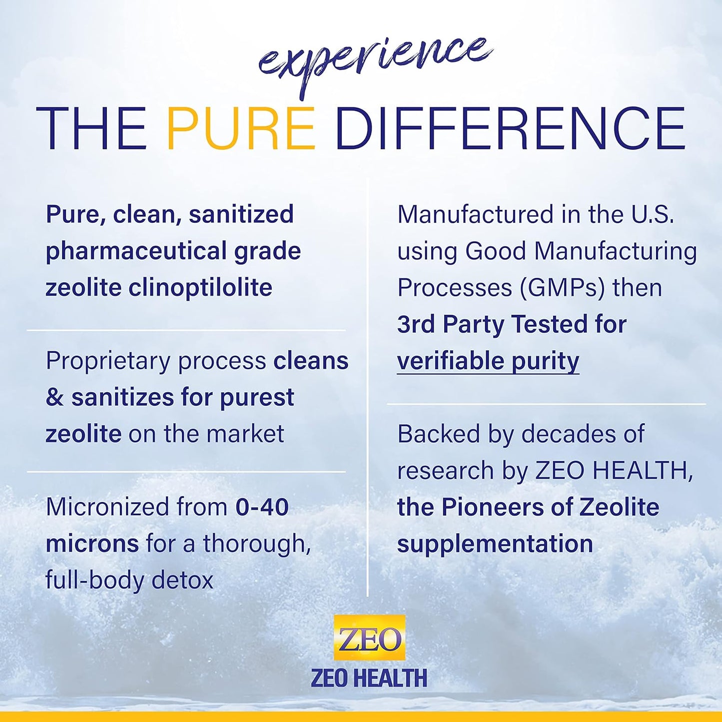 Zeolite Pure | Full Body Detox Cleanse for Women, Men, Adults | Supports Energy, Gut Health, Mental Clarity, & Optimal Inflammation Response | The Original Zeolite Powder (400 Servings)