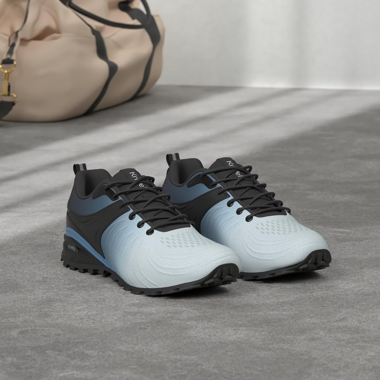 Kricely Men's Walking Shoes Breathable Lightweight Fashion Sneakers Non Slip Sport Gym Jogging Trail Running Shoes