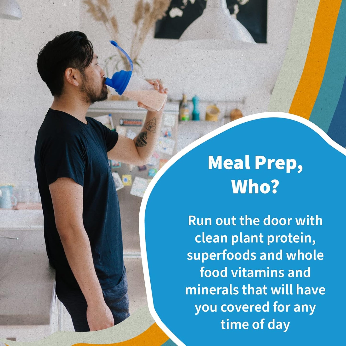 Garden of Life Meal Replacement Shakes, Raw Organic, Vanilla Protein Powder with Plant Based Pea Protein, Sprouts, Greens, Probiotics, Dairy Free 28 Servings