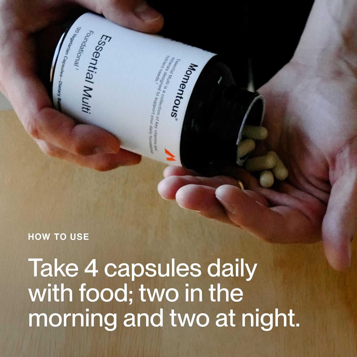 Momentous Essential Multivitamin for Women & Men - Complete Vitamin & Mineral Complex for Athletes & Wellness Enthusiasts - GMO- & Gluten-Free - NSF Certified for Sport - 30 Servings