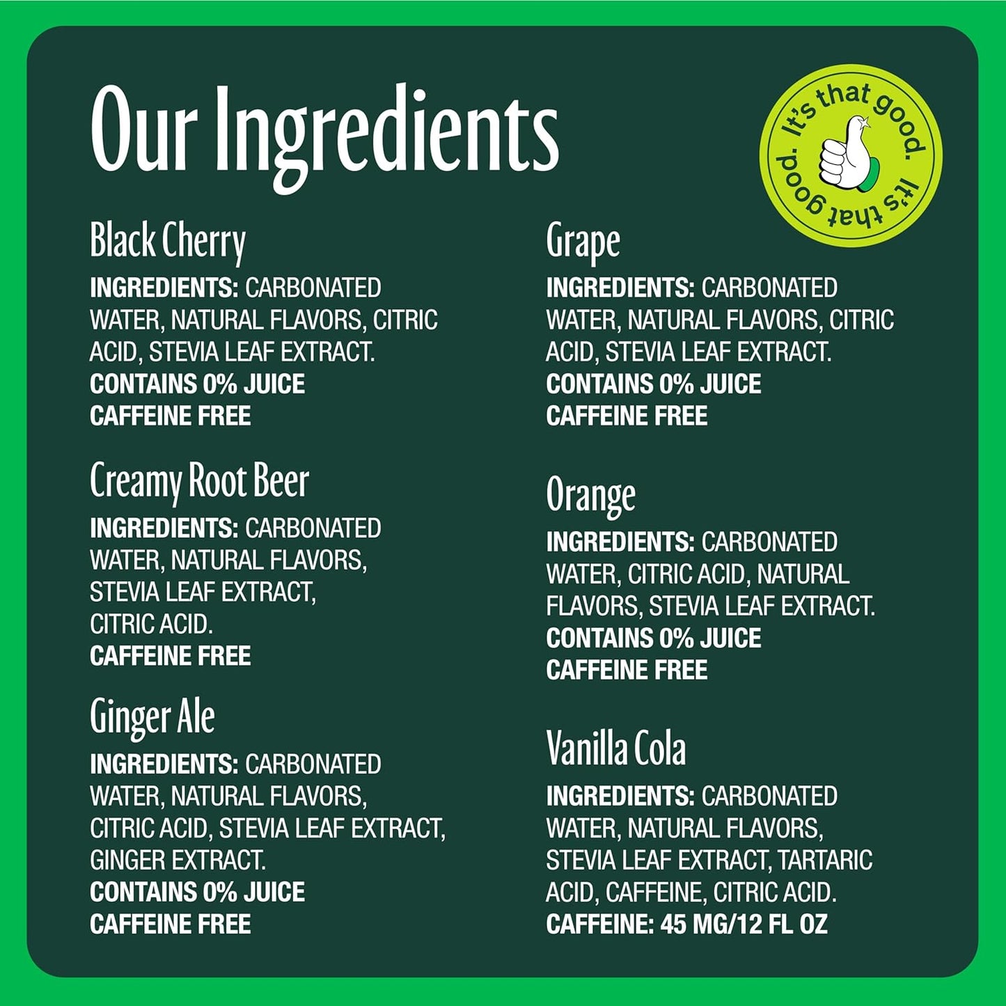 Zevia Zero Sugar Soda, Rainbow Variety Pack, 12 oz Cans (24-Pack) – Naturally Sweetened, Non-GMO Project Verified, Gluten-Free, Vegan