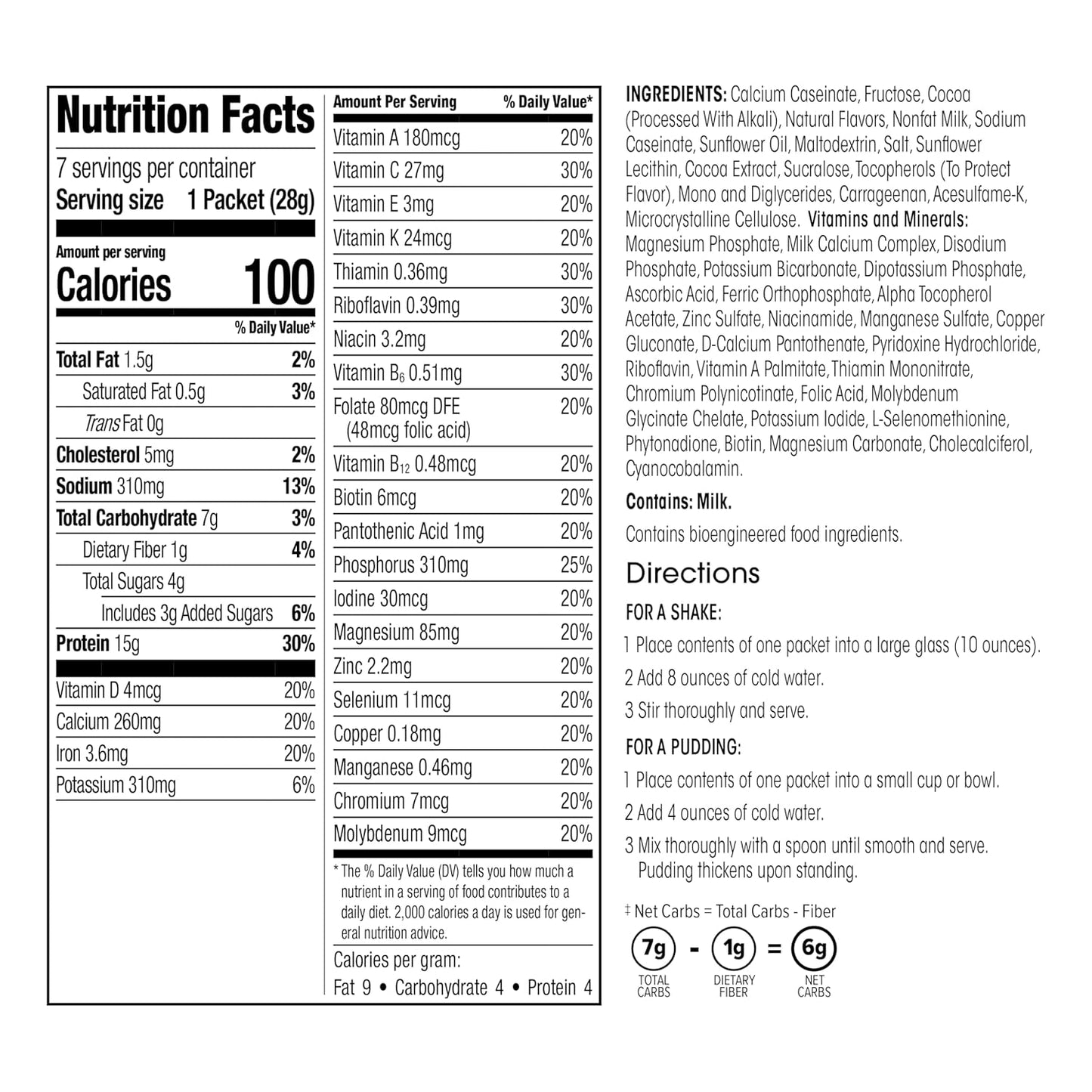 WonderSlim Meal Replacement Shake, Chocolate Salted Caramel, 15g Protein, 24 Vitamins & Minerals, Gluten Free, Low Carb (7ct)