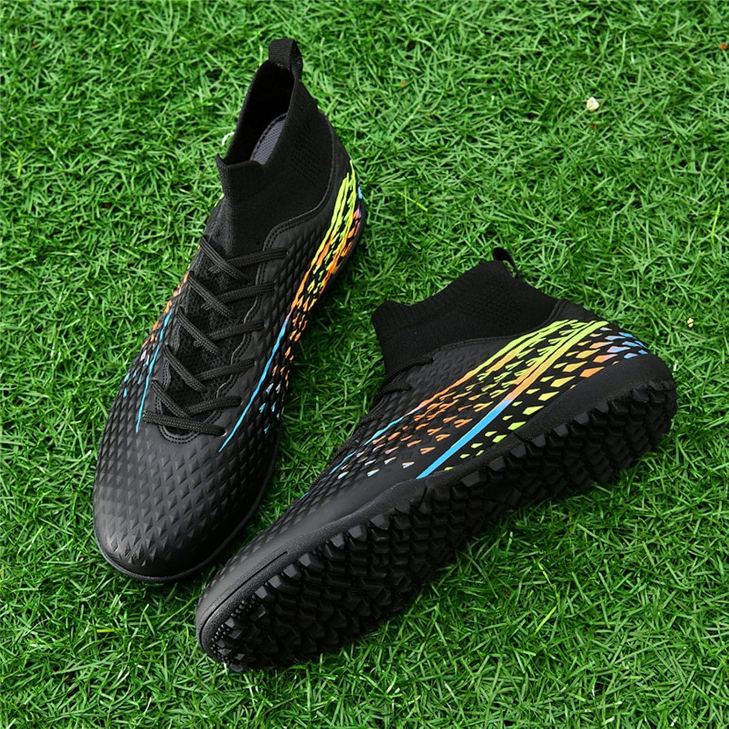 Mens Soccer Cleats Womens Indoor Soccer Shoes Wide Baseball Turf Shoes Adult Youth Rugby Shoes Big Boys Small Spikes AG TF Football Boots