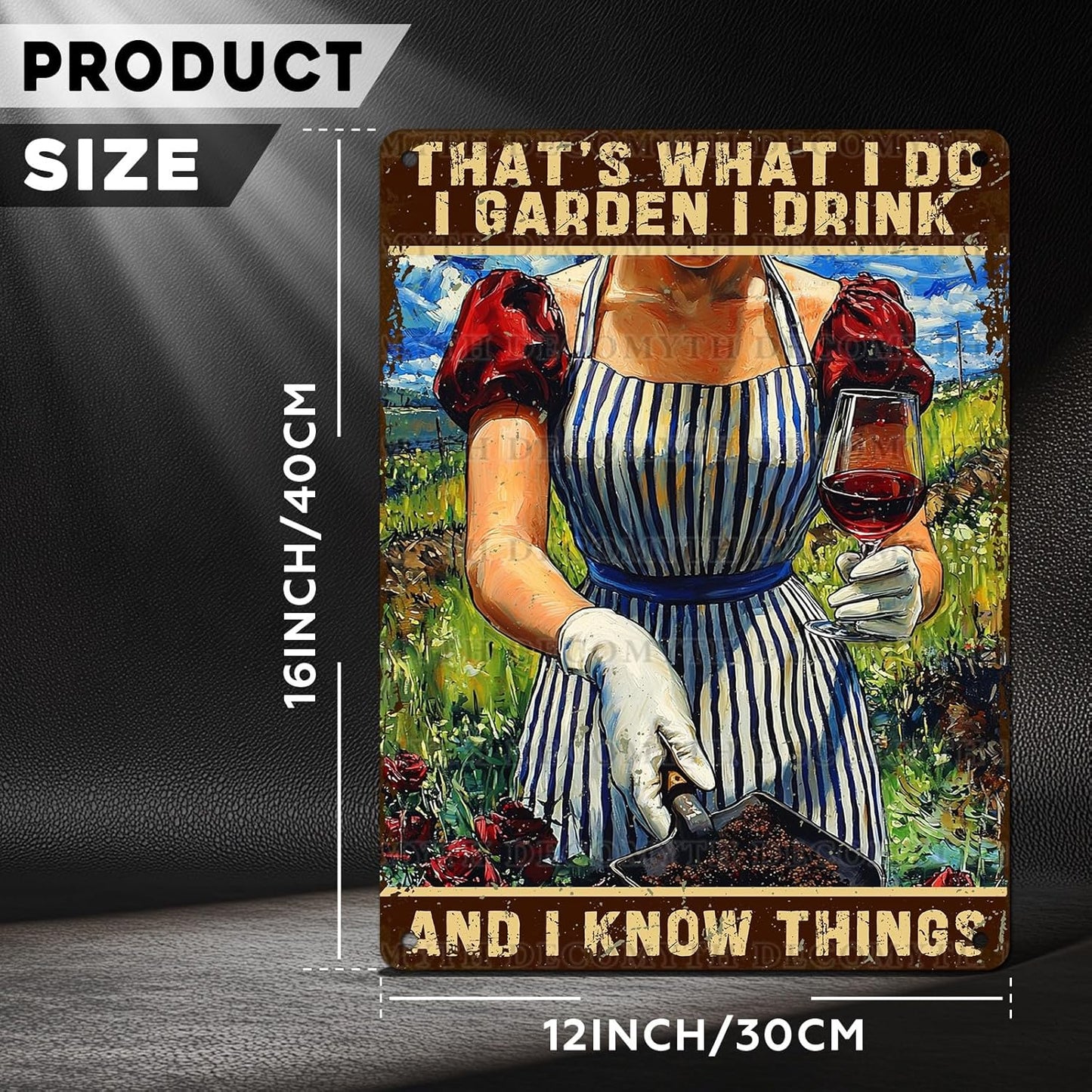 Gardening Decor That's What I Do I Garden Vintage Metal Sign for Home Yard Garden Backyard Garage Man Cave Shed Office Craft Room 12 * 16inch