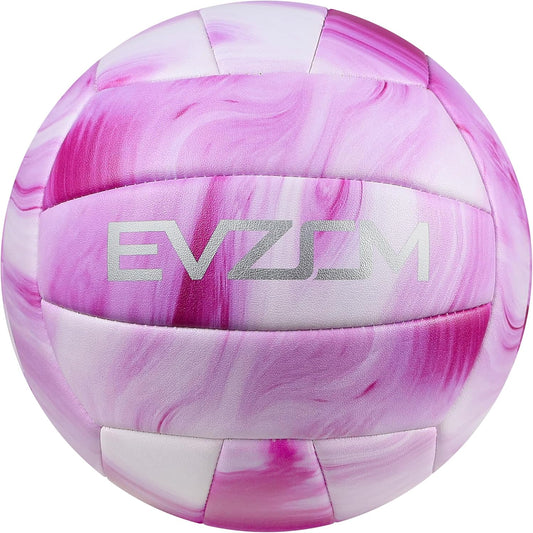 EVZOM Super Soft Volleyball Beach Volleyball Official Size 5 for Outdoor/Indoor/Pool/Gym/Training Premium Volleyballs Equipment Durability Stability Sports Ball