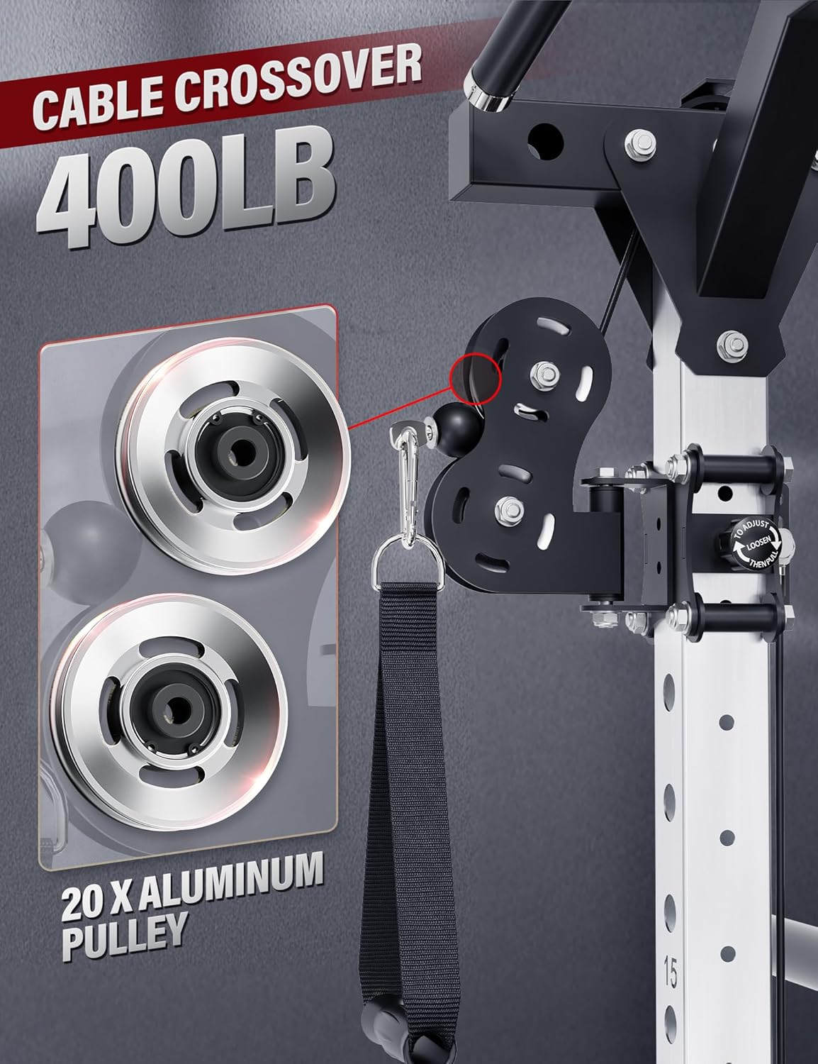 Major Fitness Drone2 Advanced Training Smith Machines– All-in-One Home Gym Squat Rack with Aluminum Pulley Set , Weight Bar, Dual LAT Pull-Down Systems & Cable Crossover Machine for Full-Body Workouts