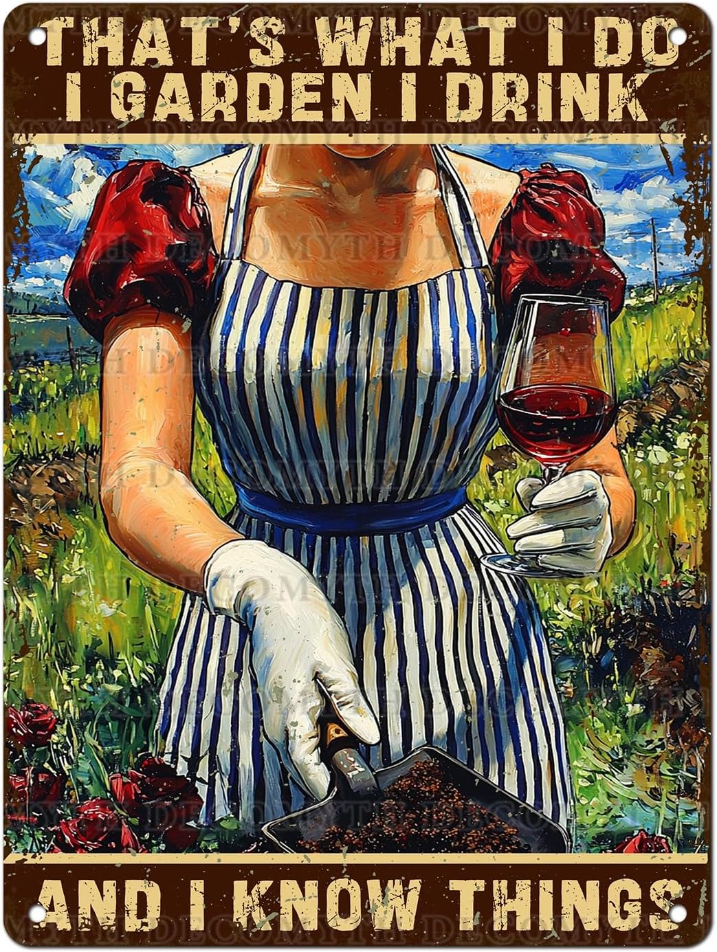 Gardening Decor That's What I Do I Garden Vintage Metal Sign for Home Yard Garden Backyard Garage Man Cave Shed Office Craft Room 12 * 16inch