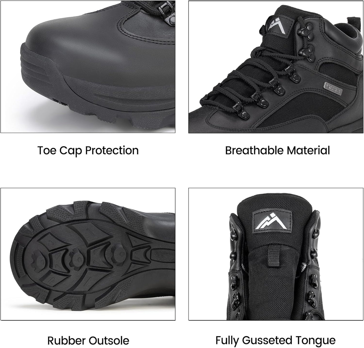 CC-Los Men's Waterproof Hiking Boots Outdoor Relaxed Fit Lightweight Size 7-13.5