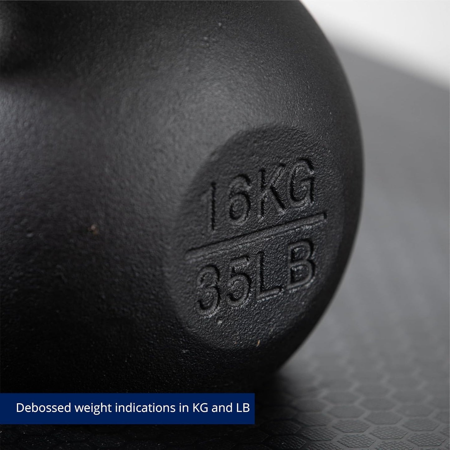 Titan Fitness Cast Iron Kettlebell, Single Piece Casting, KG and LB Markings, Full Body Workout
