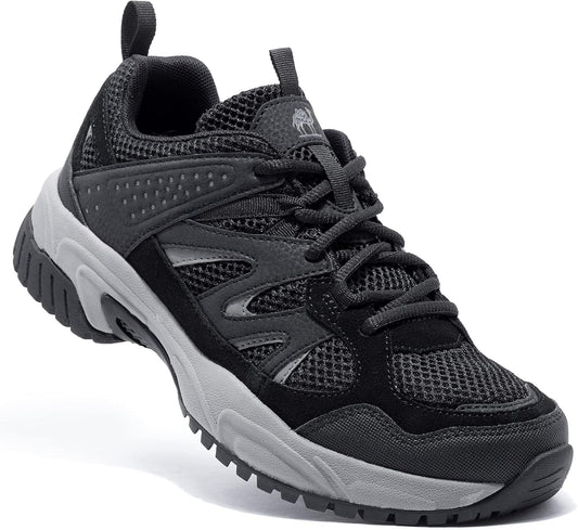 CAMELSPORTS Hiking Shoes Men Lightweight Non-Slip Breathable Sneakers Low Top Walking Shoes for Outdoor Trailing Trekking Walking Climbing