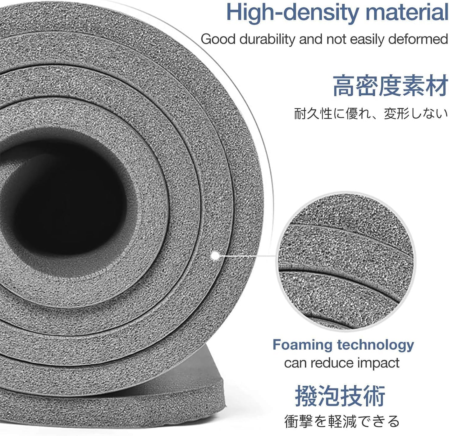 Thick Yoga Mat Non Slip, Large Size 72" L x 32" W x 0.6" TH, Premium Exercise & Fitness Mat with Carrying Strap and Bag, Workout Mats for Home