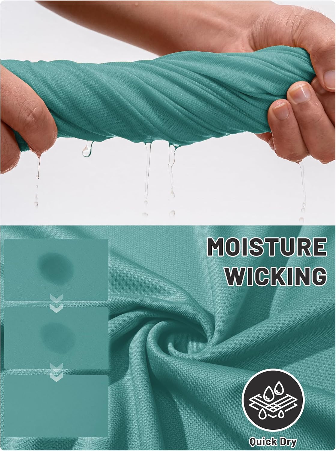 TACVASEN Mens Golf Shirt Dry Fit Mens Polo Shirts Short Sleeve Performance Golf Polos for Men with Collar Work Shirts