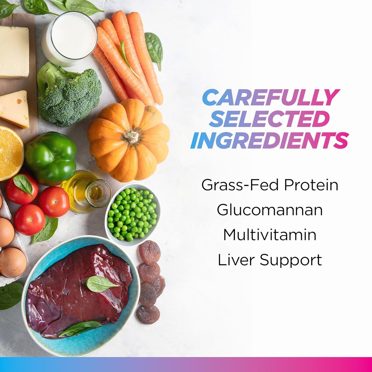 Livingood Daily Collagen Powder for Women & Men, Unflavored, Grass Fed Hydrolyzed Collagen Peptides, Protein & Multivitamins for Healthy Hair, Skin & Nails, Keto & Paleo, Gluten Free, 30 Servings