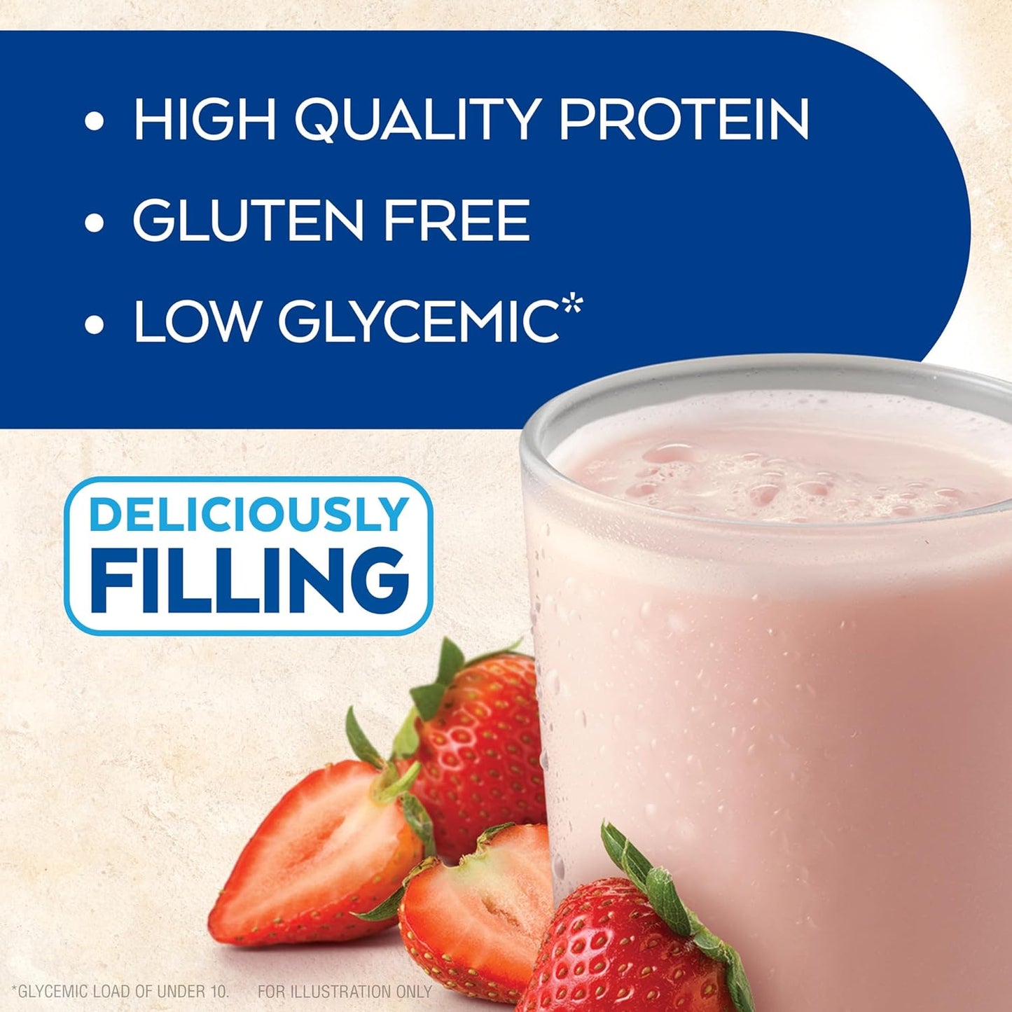 Atkins Strawberry Flavored Protein Shake, High Protein, Low Glycemic, Low Sugar and Low Carb, Keto Friendly, Gluten Free, 12 Count