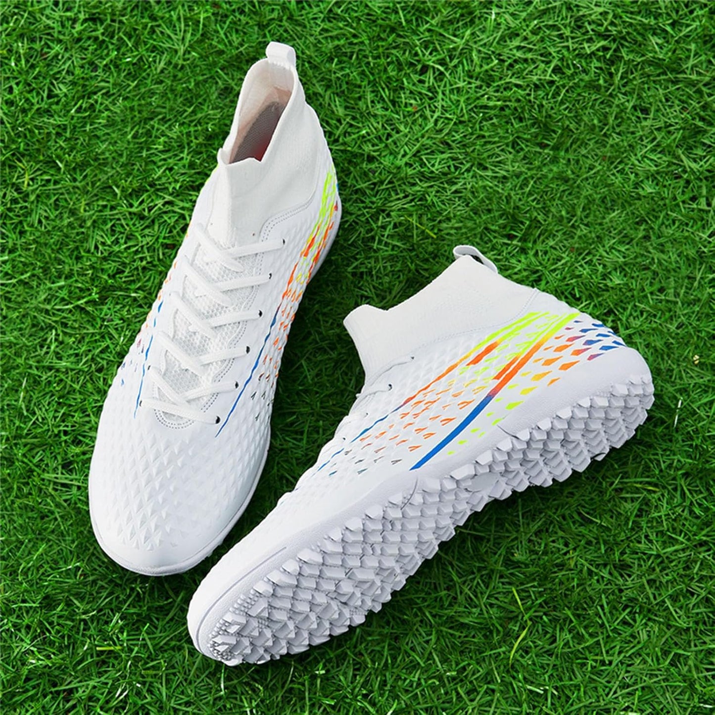 Mens Soccer Cleats Womens Indoor Soccer Shoes Wide Baseball Turf Shoes Adult Youth Rugby Shoes Big Boys Small Spikes AG TF Football Boots