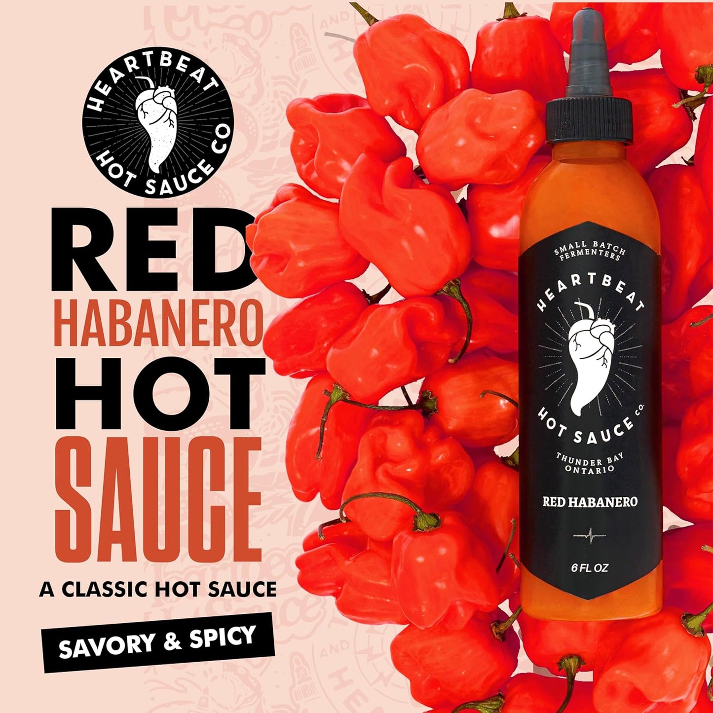 Heartbeat Hot Sauce Co. | Red Habanero, 6 oz.