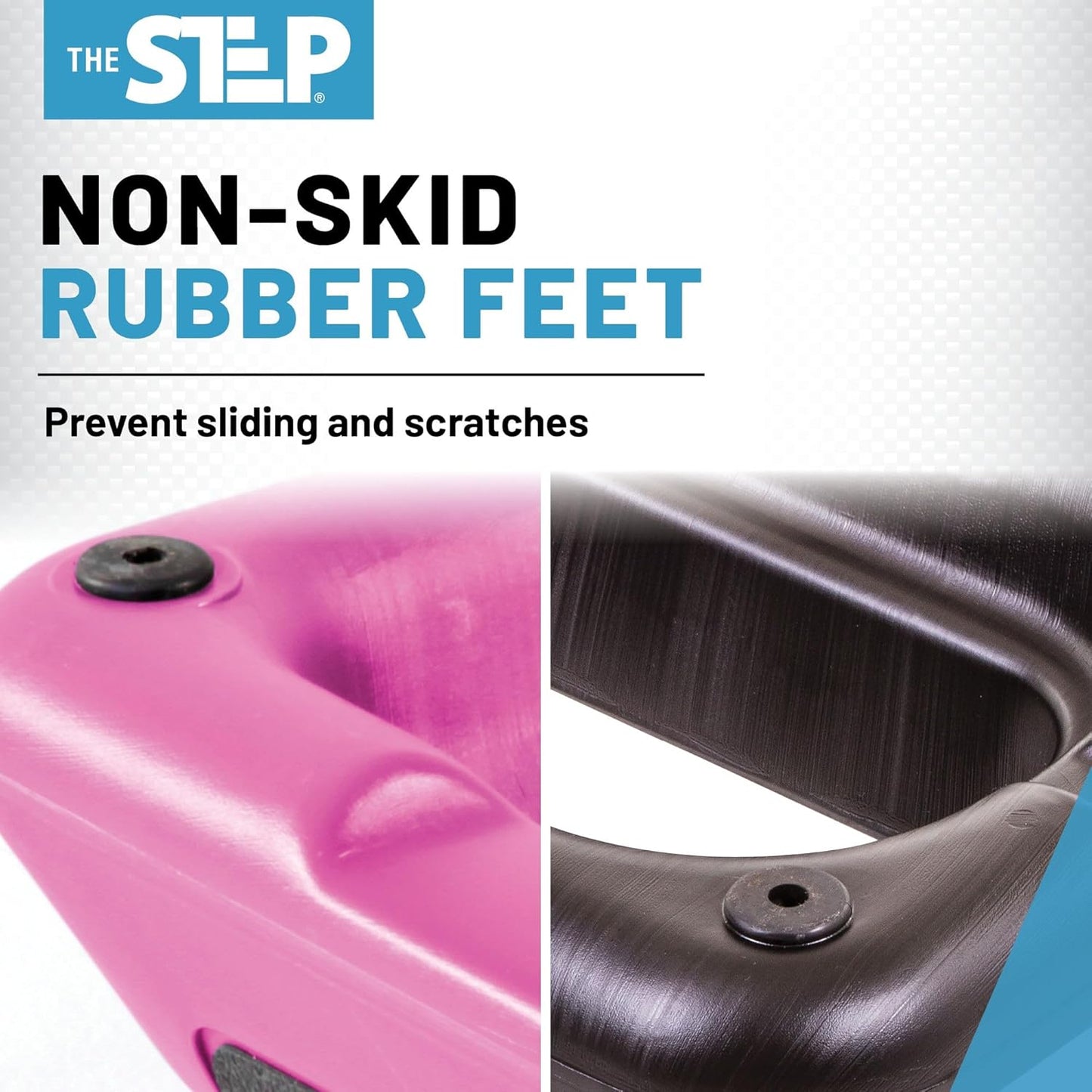 Freestyle STEP Exercise Step Platform, Circuit Size Stepper for Exercise at Home with 2 Risers