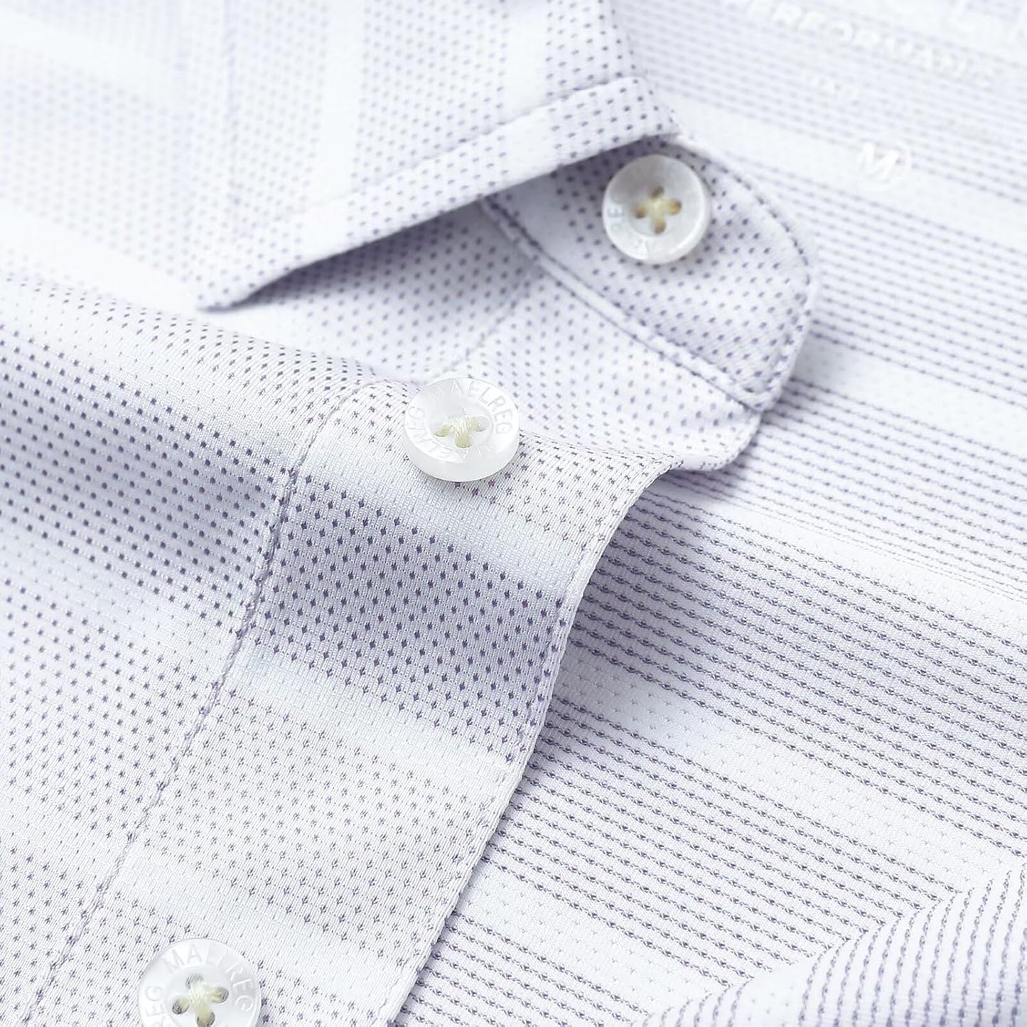 M MAELREG Golf Shirts for Men Short Sleeve Dry Fit Casual Striped Performance Moisture Wicking Collared Mens Polo Shirts