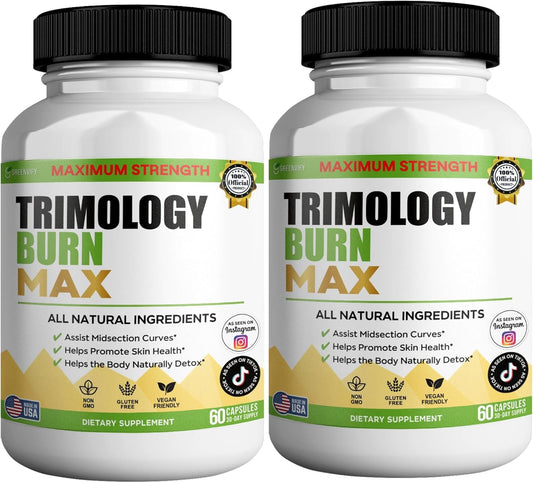 Trimology Burn Max Natural Supplement, 60 Capsules, 30 Day Supply, Vegan, Gluten Free (2)