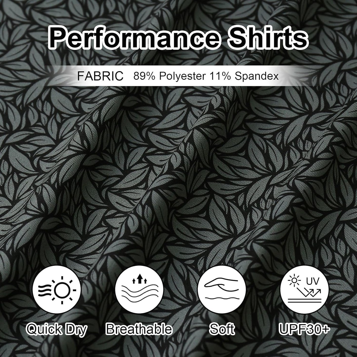 Golf Shirts for Men - Moisture Wicking Short Sleeve Performance Sport Casual Striped Collared Mens Polo Shirt