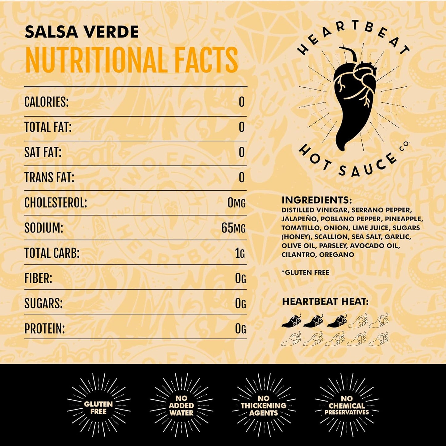 Heartbeat Hot Sauce Co. | Salsa Verde, 6 oz.