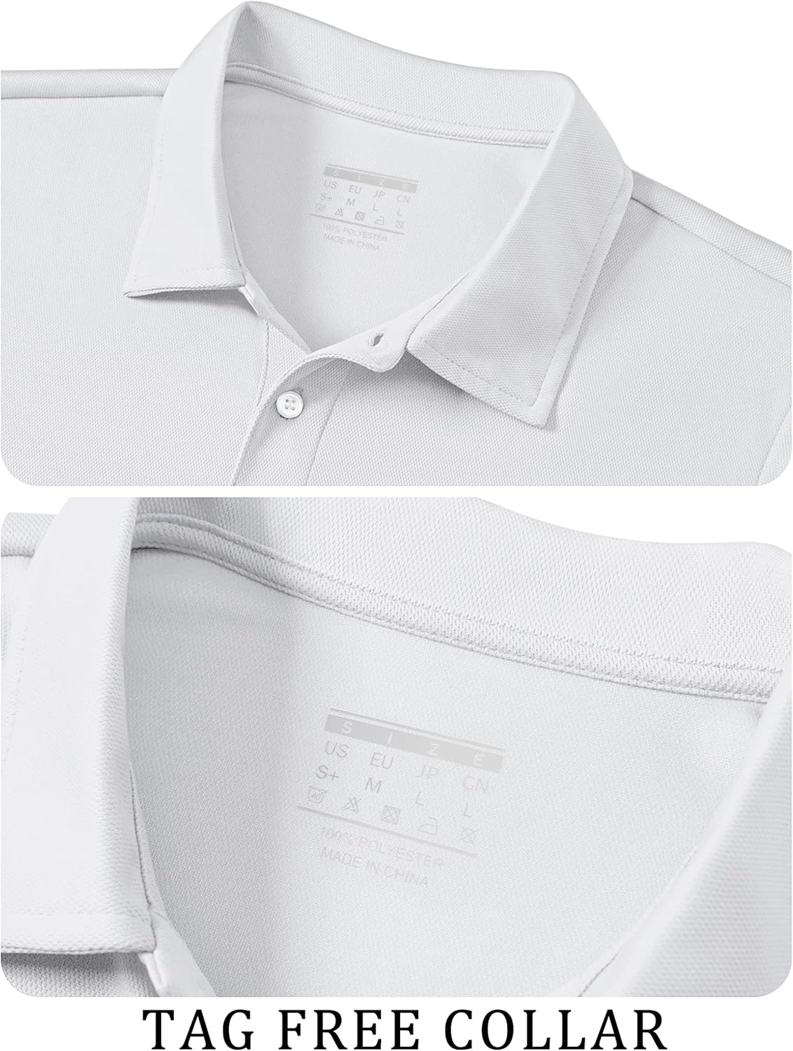 TACVASEN Mens Golf Shirt Dry Fit Mens Polo Shirts Short Sleeve Performance Golf Polos for Men with Collar Work Shirts