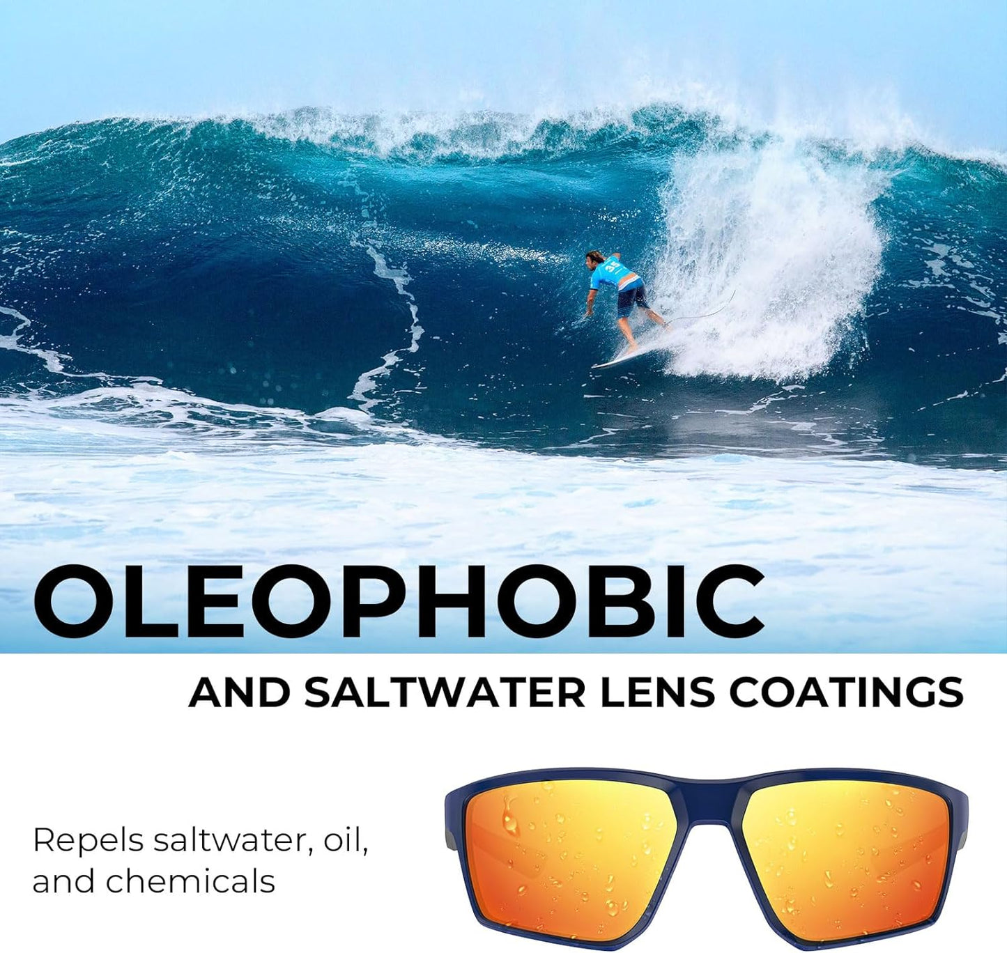 KastKing Osage Polarized Sport Sunglasses for Men and Women, Ideal for Driving Fishing Cycling Running, UV Protection