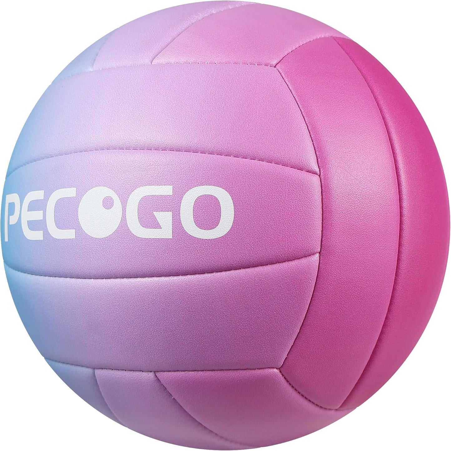 Size 5 Volleyball - Durable PU Leather, Indoor/Outdoor. Soft Control, Great Airtightness for Training/Games. Ideal for All Ages