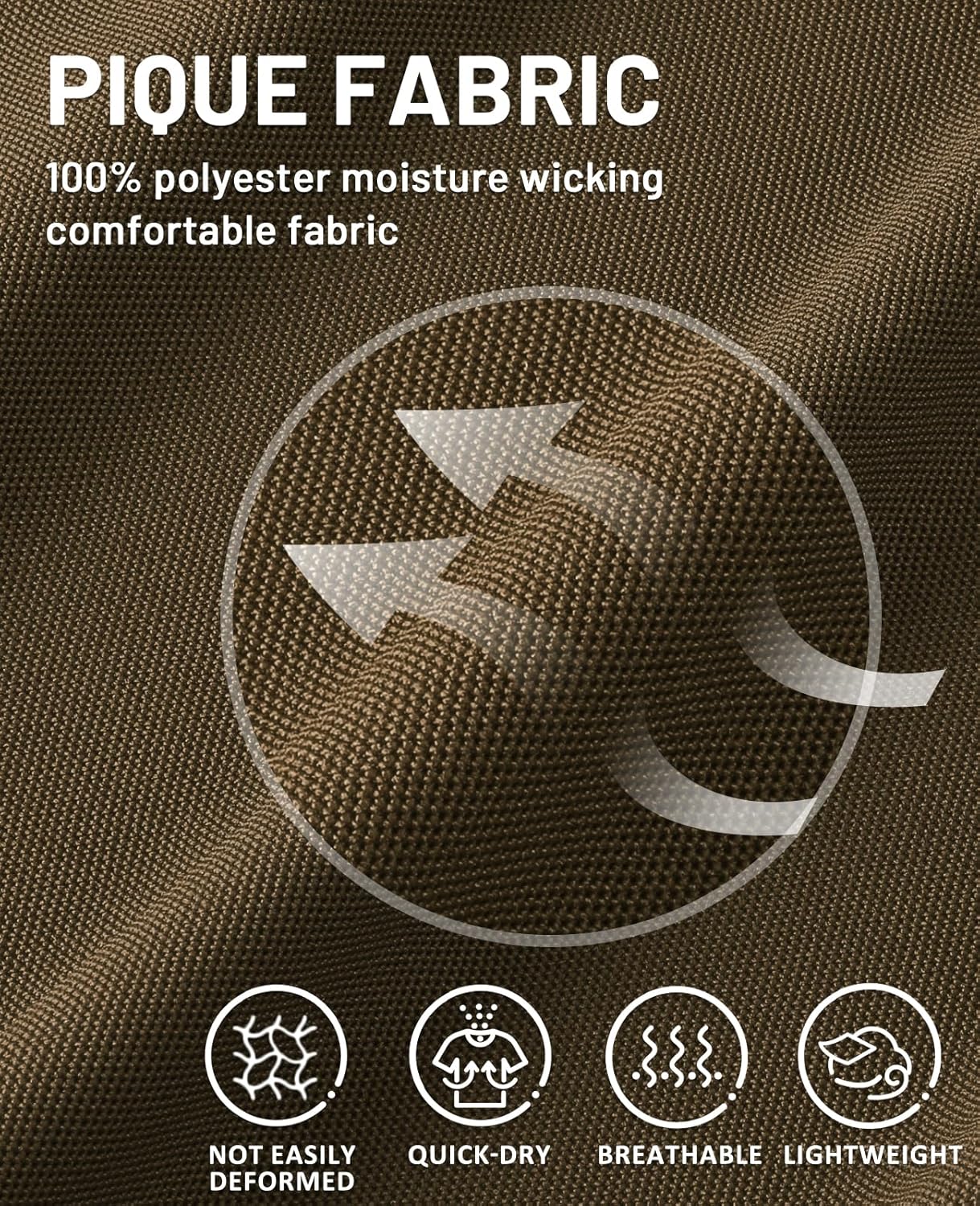 MIER Polo Shirts for Men Short Sleeve Quick Dry Polyester Collared Shirts Casual Golf Shirts, Moisture-Wicking