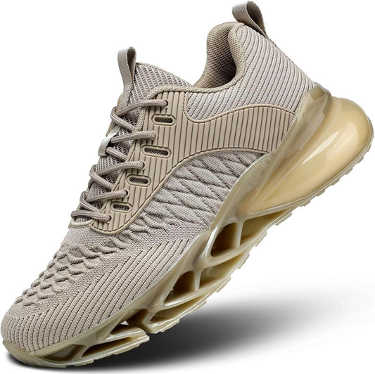 Men's Running Shoes Blade Tennis Walking Fashion Sneakers Breathable Non Slip Gym Sports Work Trainers