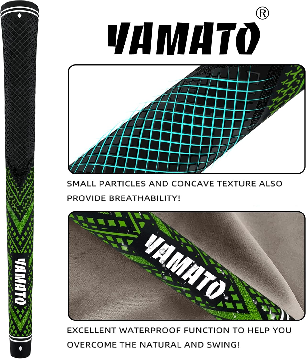Yamato Innovative Golf Grips 13 Pack Midsize/Standardsize Golf Club Grips, All-Weather Firm Control And High Performance Grips Provides Superior Comfort And Responsiveness,4 colors Available