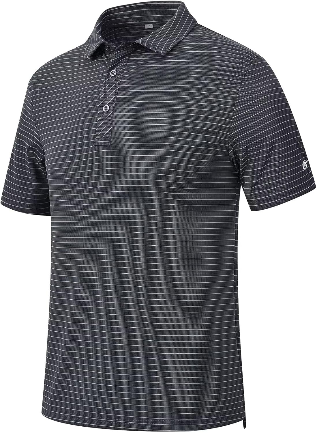 Tyhengta Men's Striped Shirt Short Sleeve Golf Polo Shirts