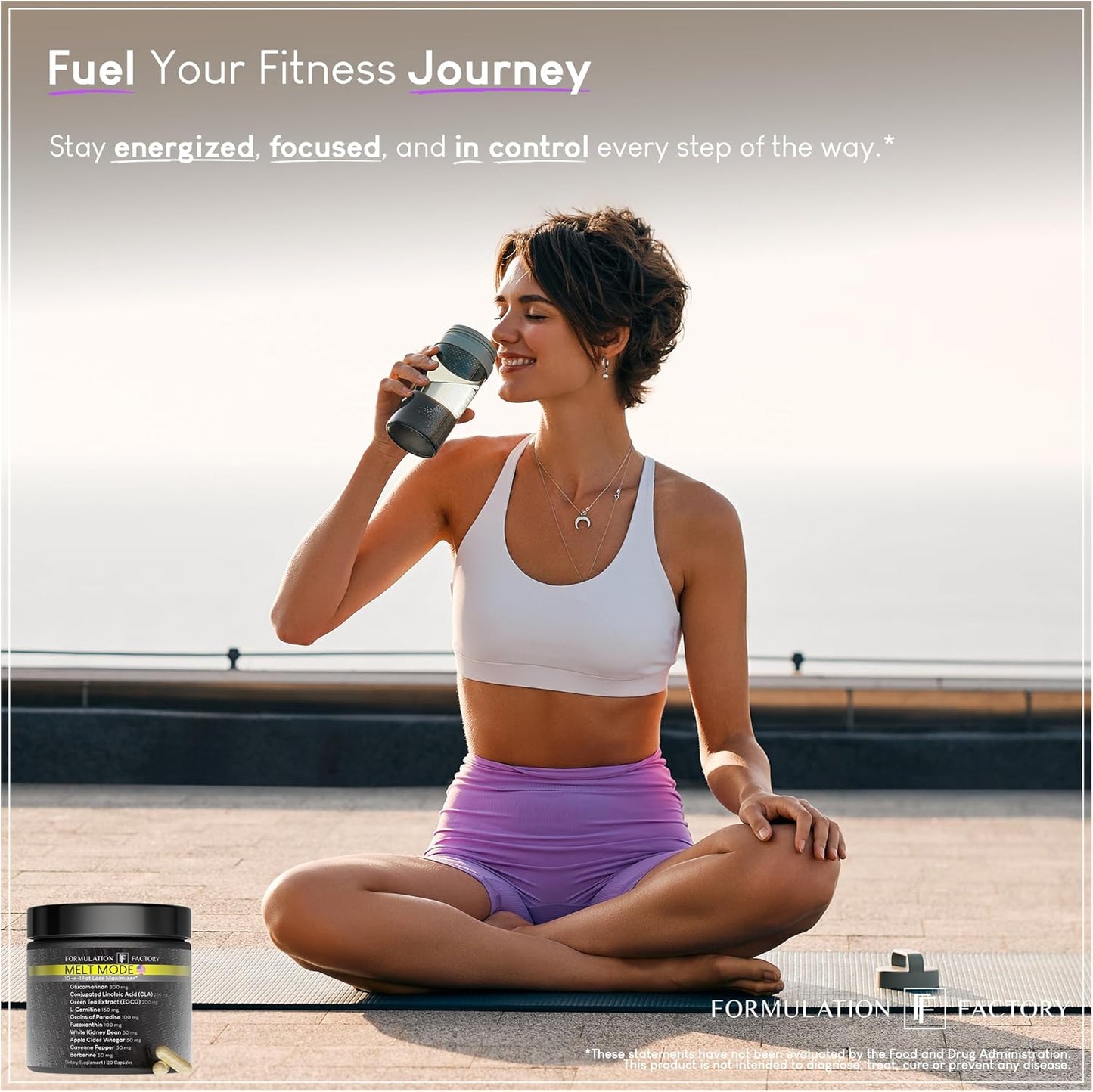 Melt Mode 10-in-1 Wellness Supplement with Green Tea Extract, L-Carnitine, CLA, Glucomannan, Apple Cider Vinegar & More, Supports Metabolism & Energy (2 Month Supply, 120 Capsules)