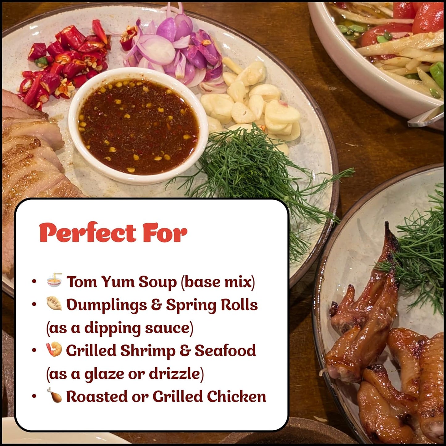 GaiGan - Tom Yum Hot Sauce/Soup Mix & Pineapple Thai Chili Combo Set, Low-Calorie All-Natural Vegan Condiments, Gluten Free with Low Sodium & No Preservatives, 2 Hot Sauce Bottles (150 mL) per Pack