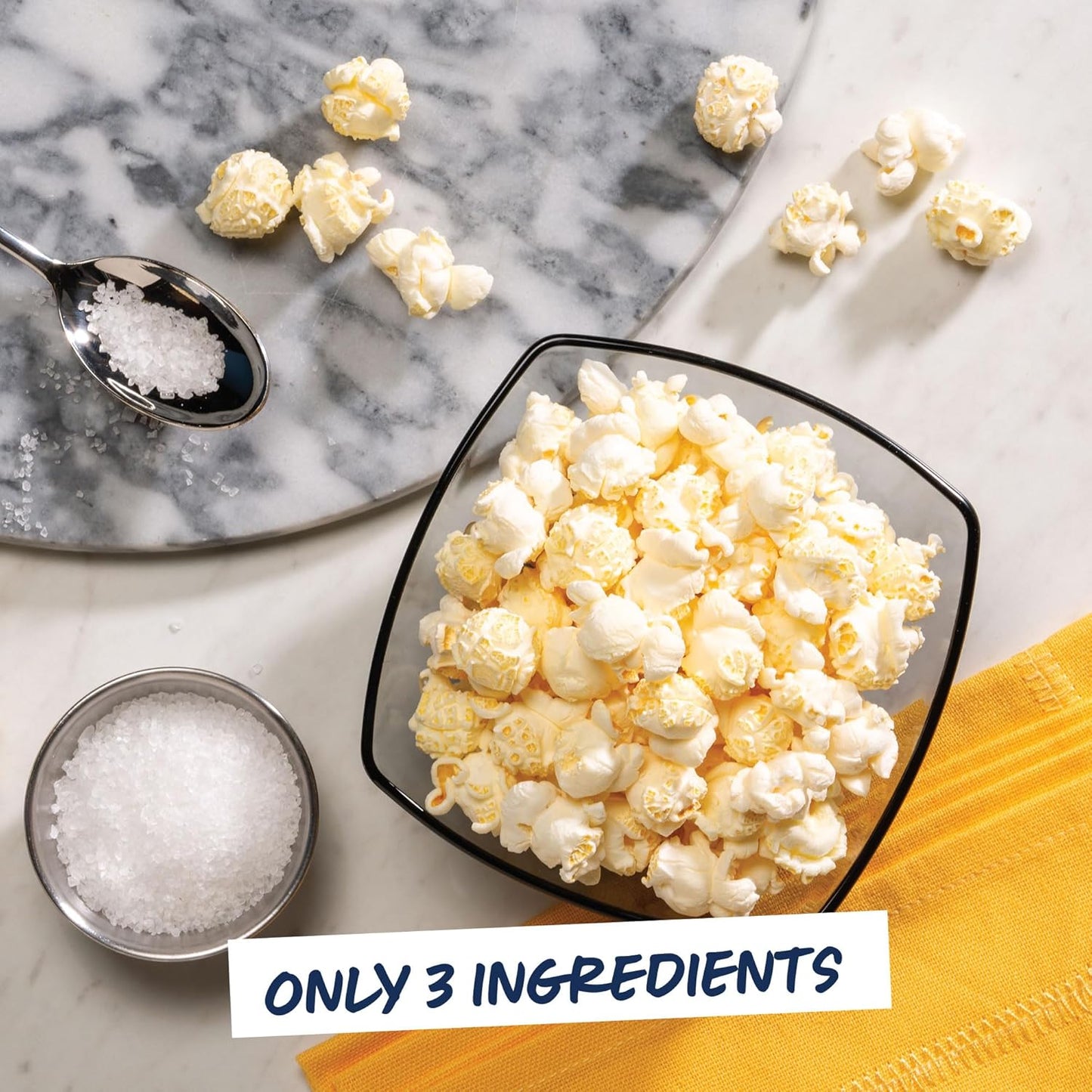 Garrett Popcorn Simply Salted, 4.0oz, 4 Bags, Light Salty Snack, Vegan, Gluten Free, Only 3 Ingredients, Popped Popcorn Bags