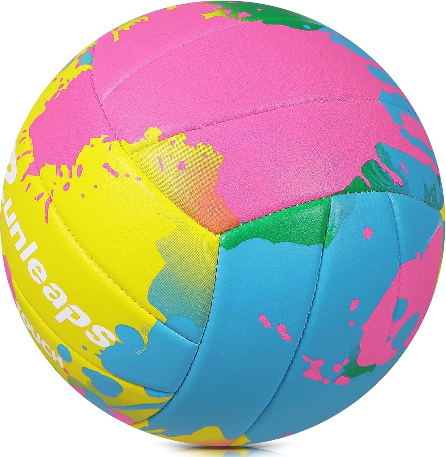 Beach Volleyball Official Size 5 Soft Waterproof Volleyball Sand Sports PU Ball for Indoor, Outdoor, Pool, Gym, Training