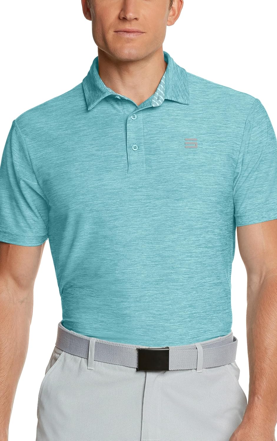 Three Sixty Six Golf Shirts for Men - Dry Fit Short-Sleeve Polo, Athletic Casual Collared T-Shirt
