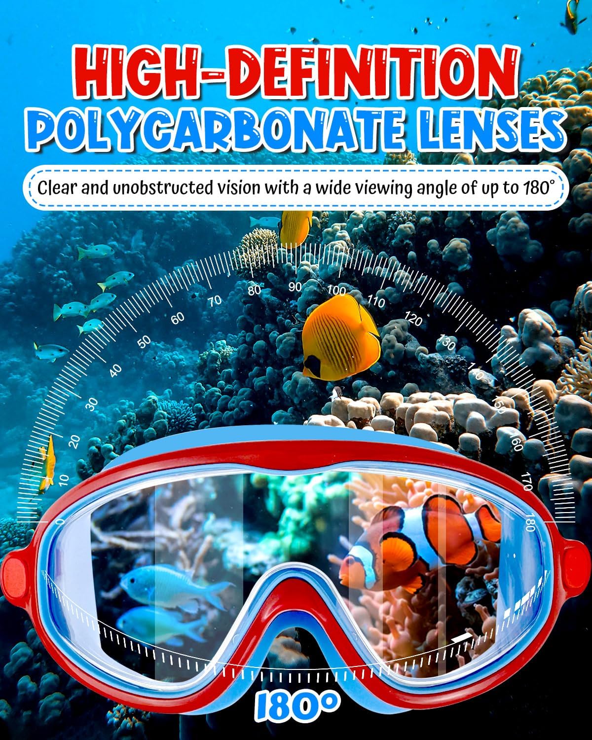 Rantizon Swim Goggles 2 Pack, Wide View Anti Fog&UV Swimming Goggles for Audlt, No Leaking Swim Glasses for Men Women Kids