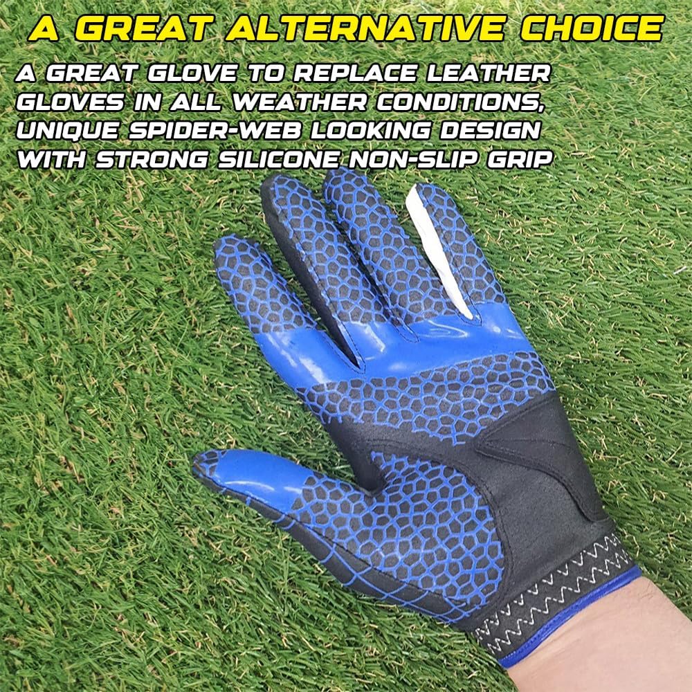 J&S Sporting Spider Grip Nonslip Golf Gloves for Men, Mens Golf Glove for Right Handed Golfer