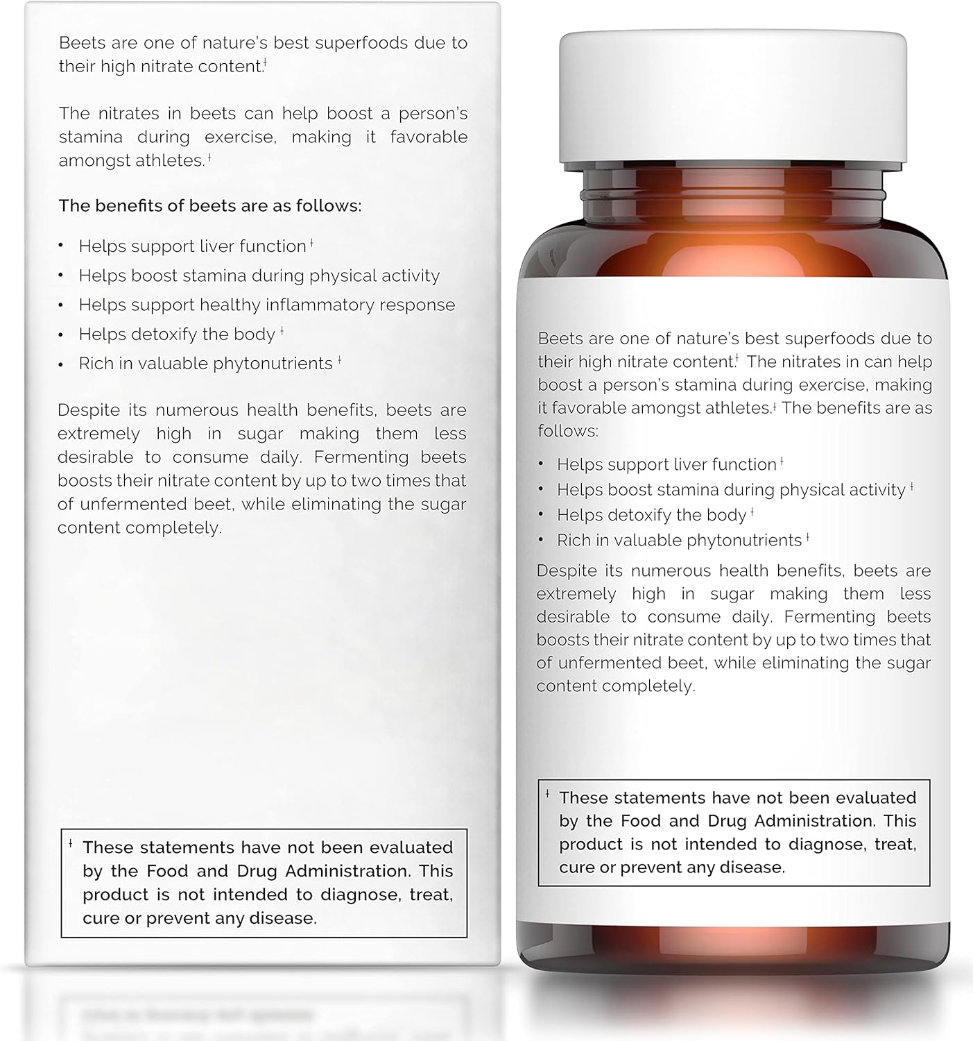 Aged Beet Root Capsules - Beet Pills for Stamina - Organic Beet Root Powder - Nitric Oxide Supplement - Nitrate No Sugar - 30 Capsules - Beet Root Supplement - Super