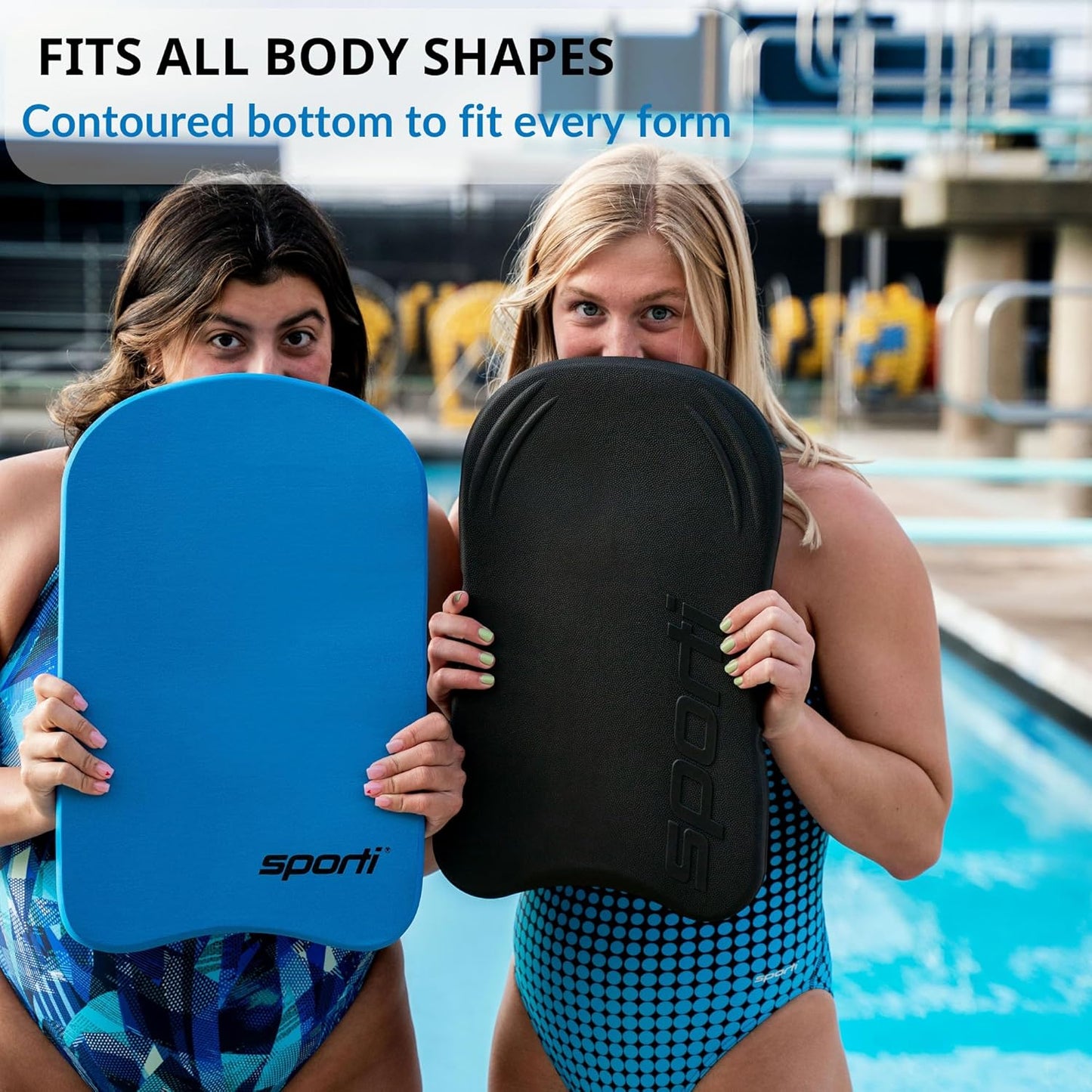 Sporti Adult Kickboard for Swim Training - Swimming Kickboard for Men Women, Water Board for Adult, Swimming Training Aid