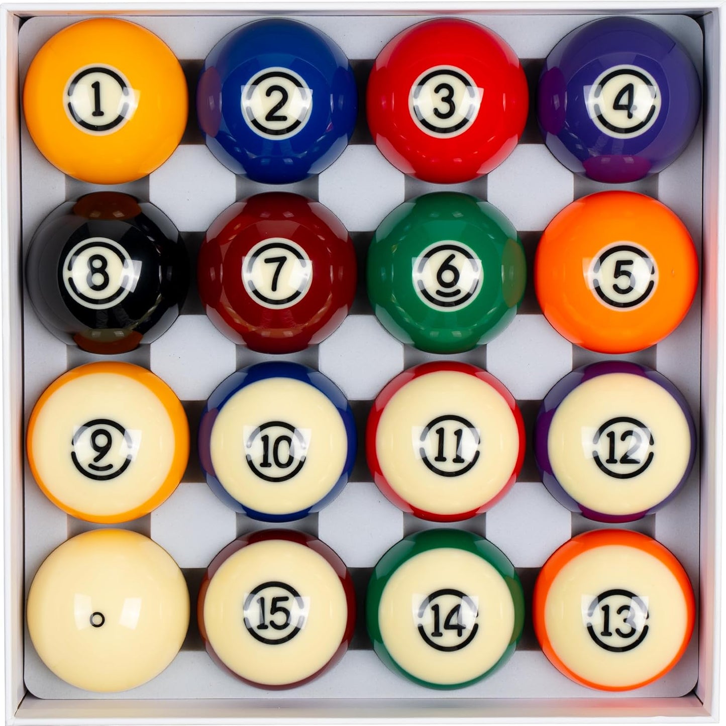 Premium Billiard Balls Pool Table Accessories 2-1/4" Regulation Size 16 Pool Balls Billiard Set