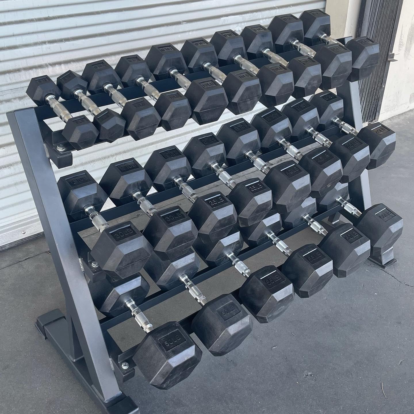 350/450/550 lbs Hex Weight Dumbbells Sets with Rack Rubber Encased Dumbbell Free Weights Set for Home Gym Weight Rack with Dumbbells Set