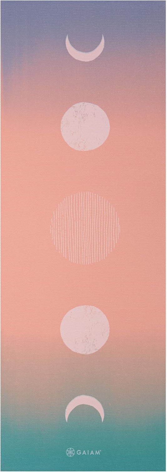 Gaiam Yoga Mat - Premium 6mm Print Extra Thick Non Slip Exercise & Fitness Mat for All Types of Yoga, Pilates & Floor Workouts (68"L x 24"W x 6mm Thick)