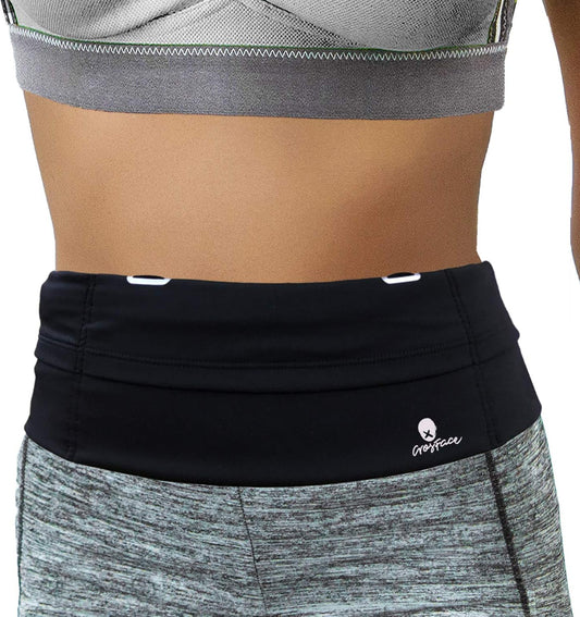 Universal One Size Waist Pack, Black, Water Resistant, Secure Pockets, Comfortable Design