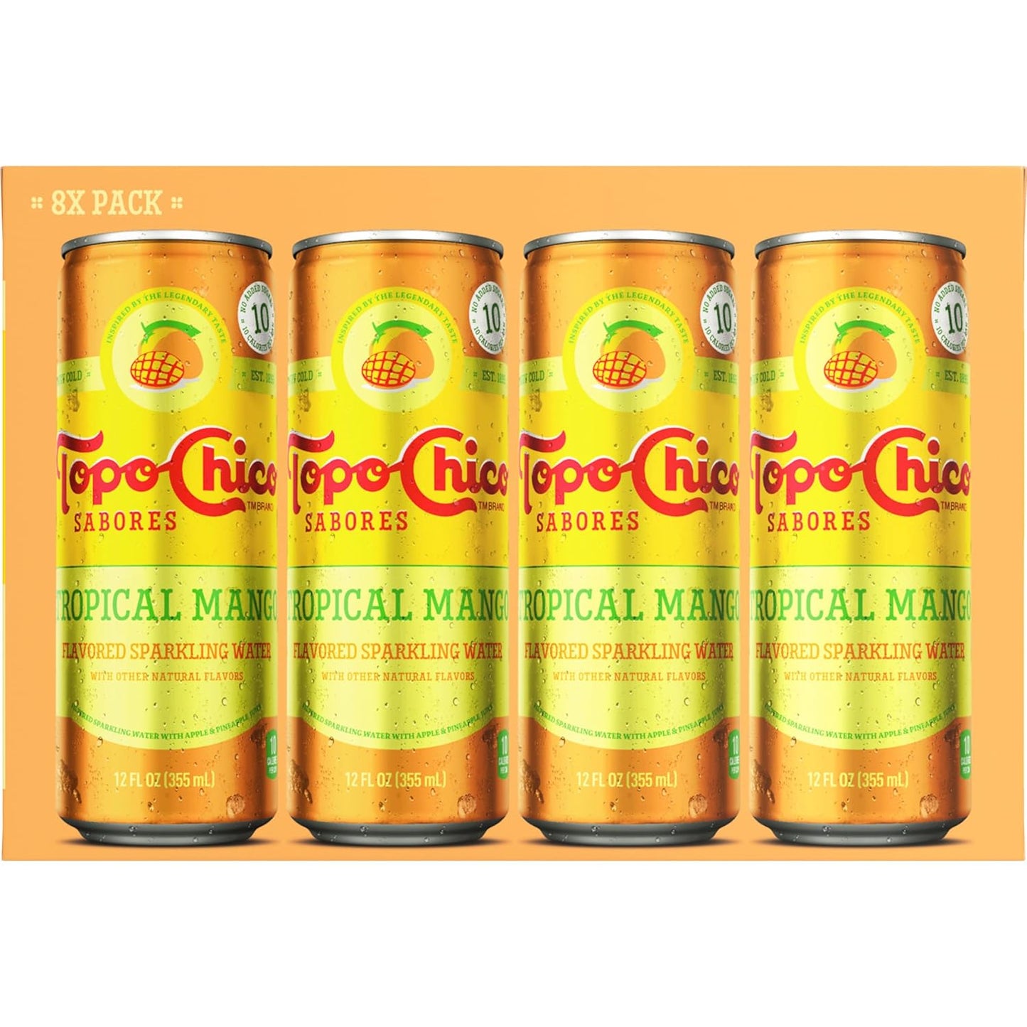 Topo Chico Sabores Tropical Mango 12oz 8pk