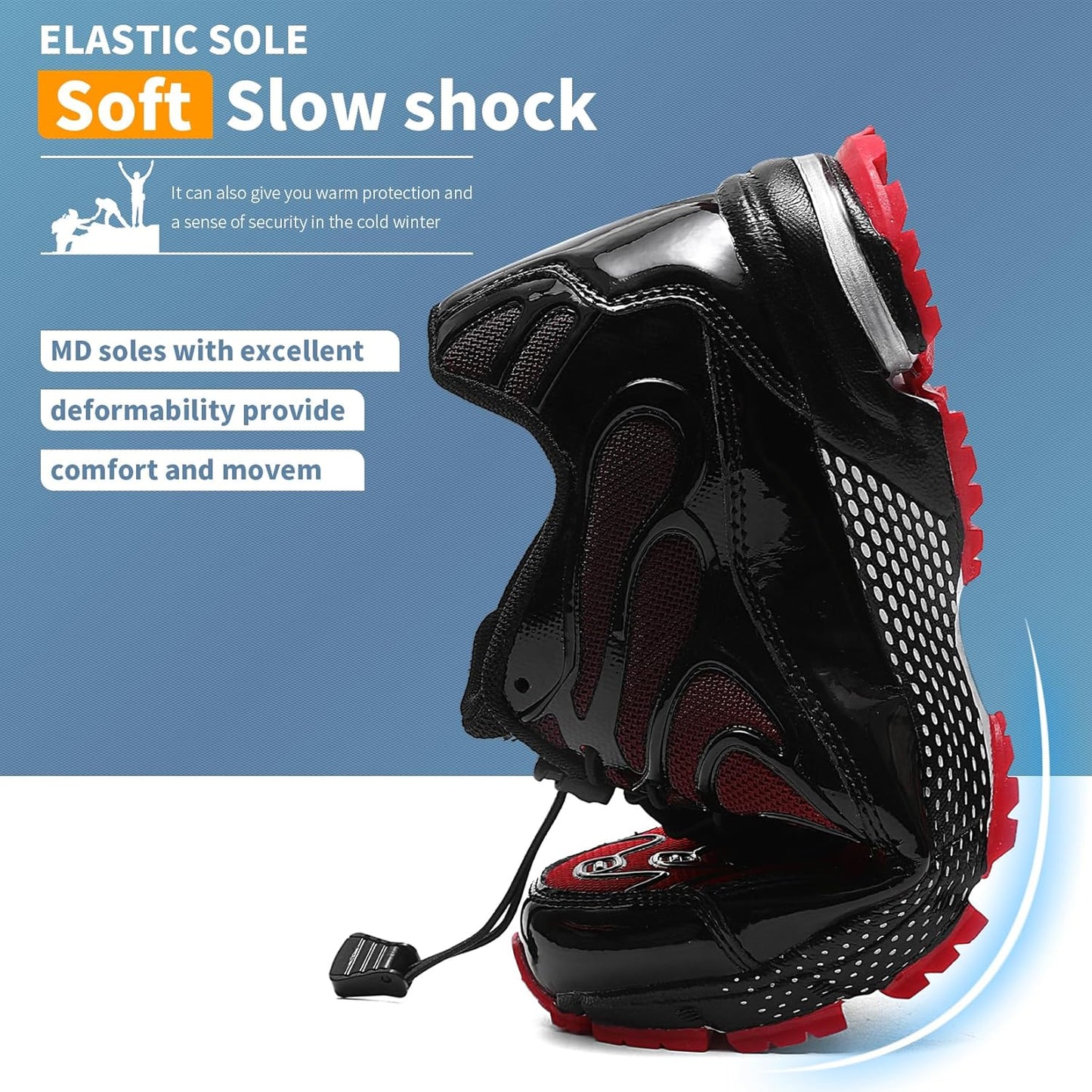 WETIKE Boy's Shoes Mesh Slip on Lightweight Running Sneakers