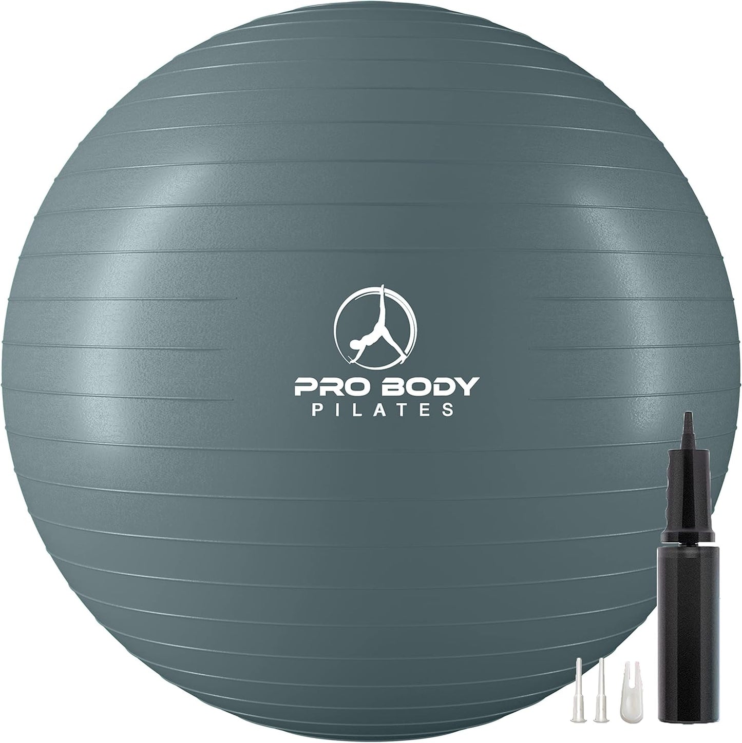 ProBody Pilates Yoga Ball - Fresh Colors Exercise Ball for Stability, Pregnancy, Workout & Physical Therapy